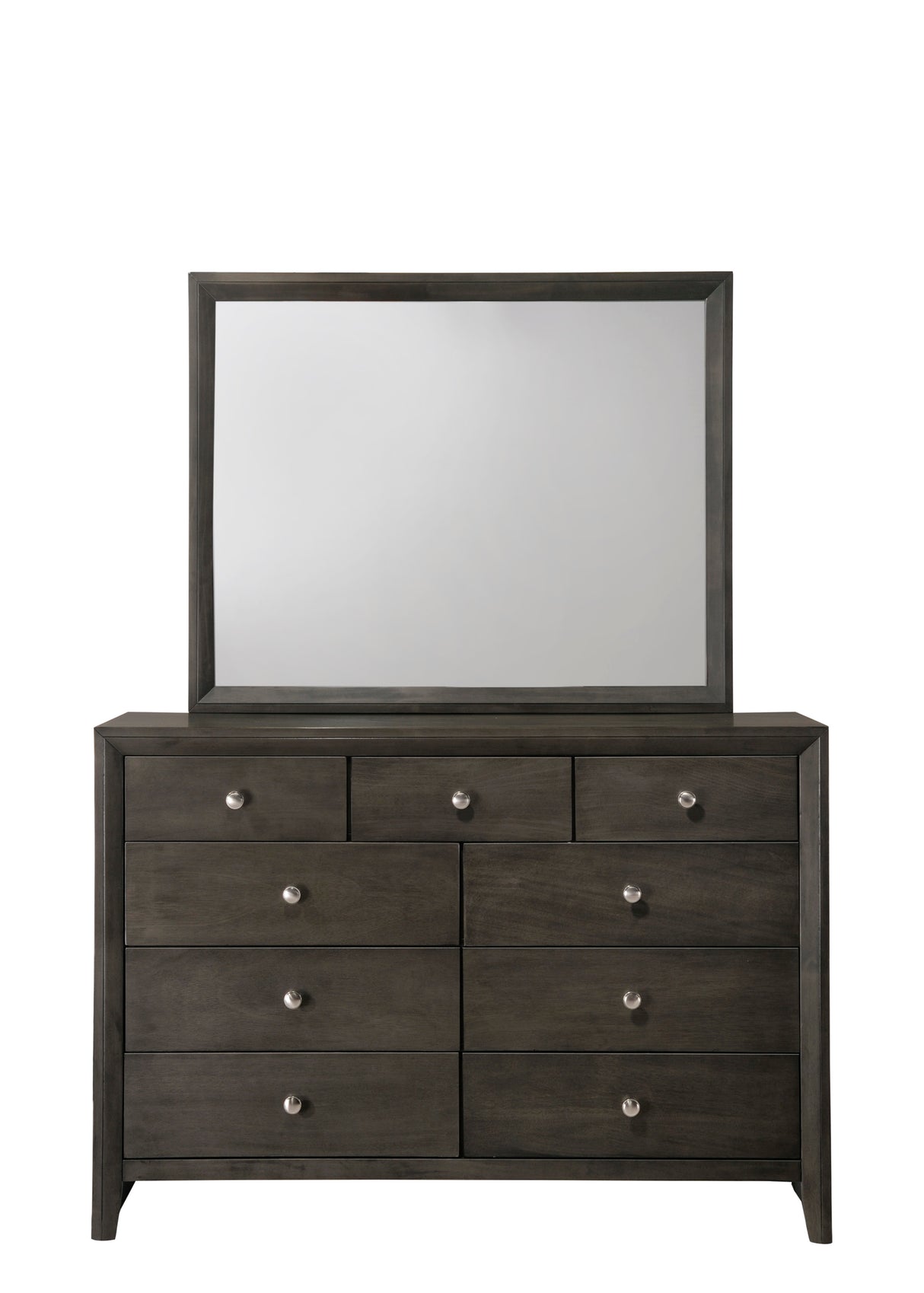 Evan Gray Bedroom Mirror (Mirror Only) from Crown Mark - Luna Furniture