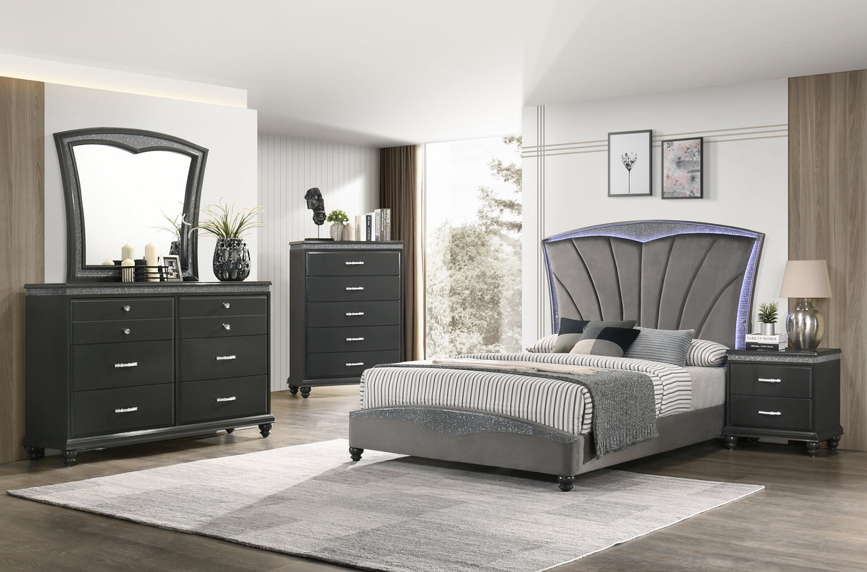 Frampton Gray Bedroom Mirror (Mirror Only) from Crown Mark - Luna Furniture