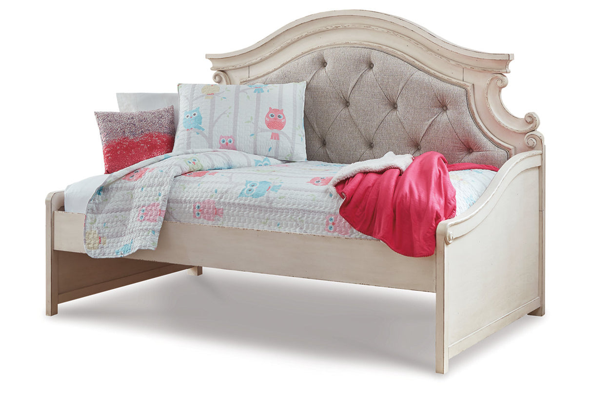 Realyn Chipped White Twin Day Bed from Ashley - Luna Furniture