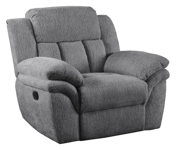 Bahrain Charcoal Upholstered Power Glider Recliner