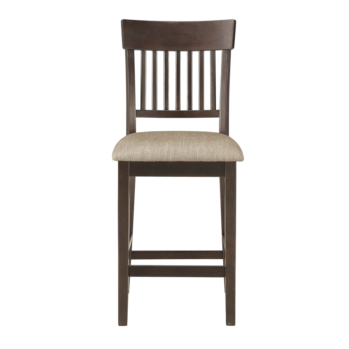 Balin Dark Brown Slat Back Counter Height Set from Homelegance - Luna Furniture