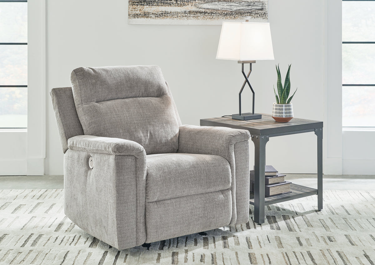 Barnsana Ash Power Recliner from Ashley - Luna Furniture