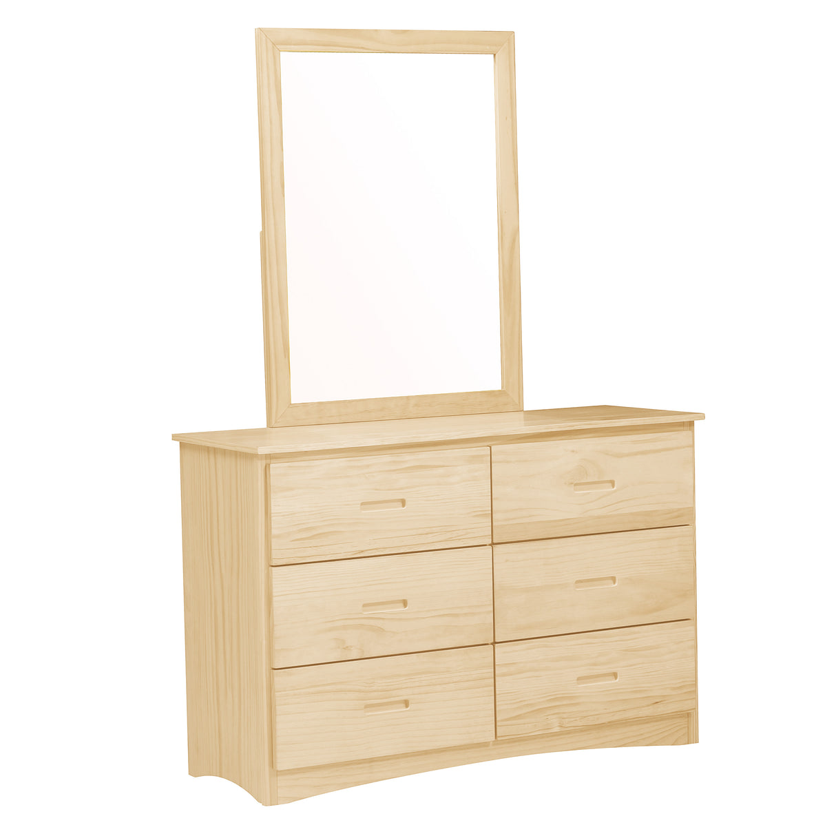 Bartly Pine Mirror (Mirror Only) from Homelegance - Luna Furniture