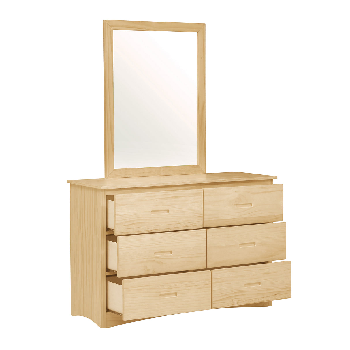 Bartly Pine Mirror (Mirror Only) from Homelegance - Luna Furniture