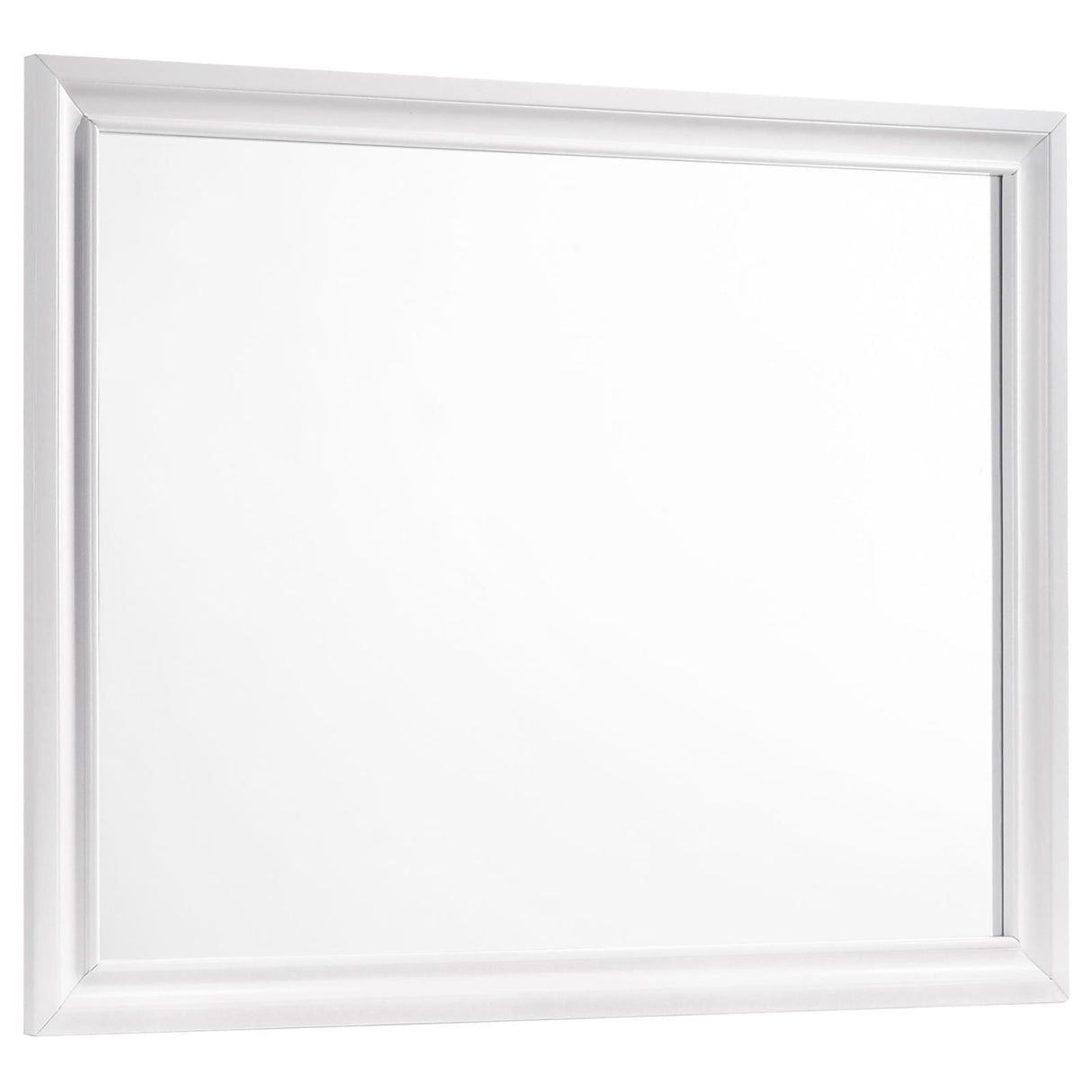 Barzini White Rectangle Dresser Mirror (Mirror Only) from Coaster - Luna Furniture
