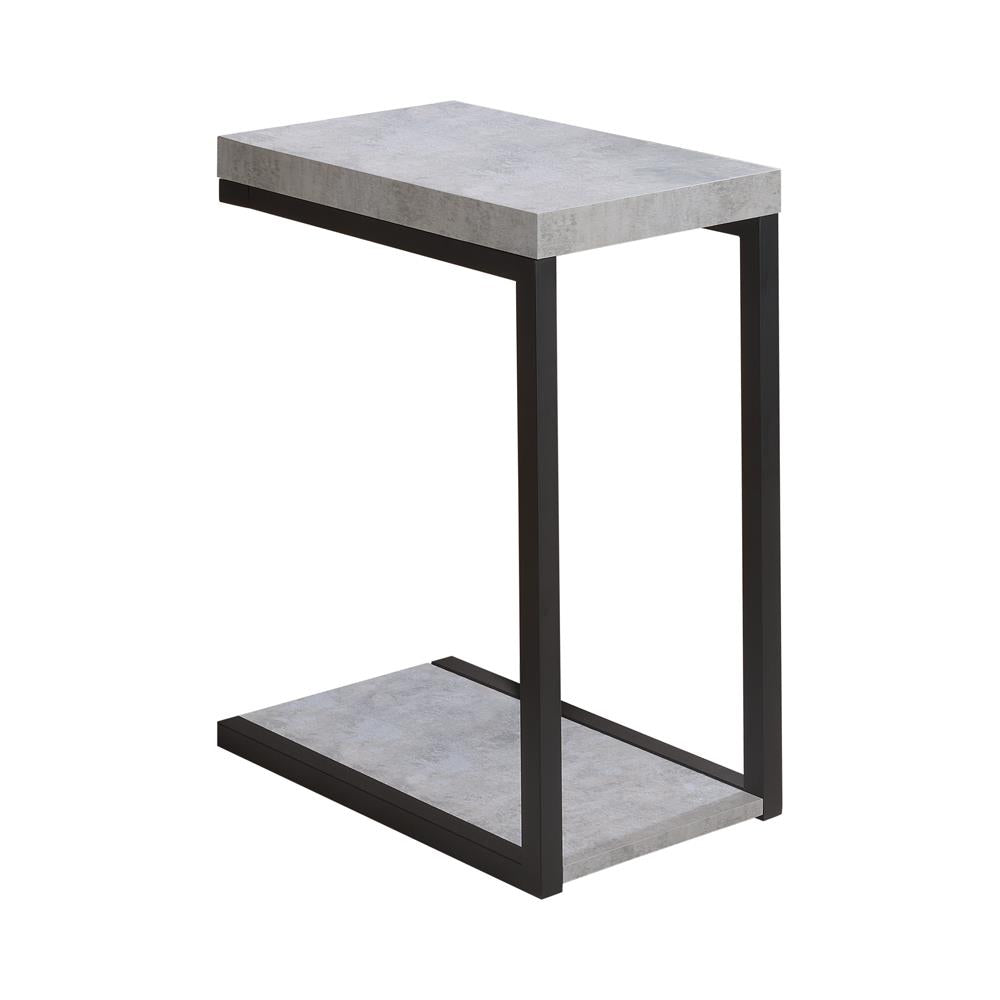 Beck Cement and Black Accent Table from Coaster - Luna Furniture