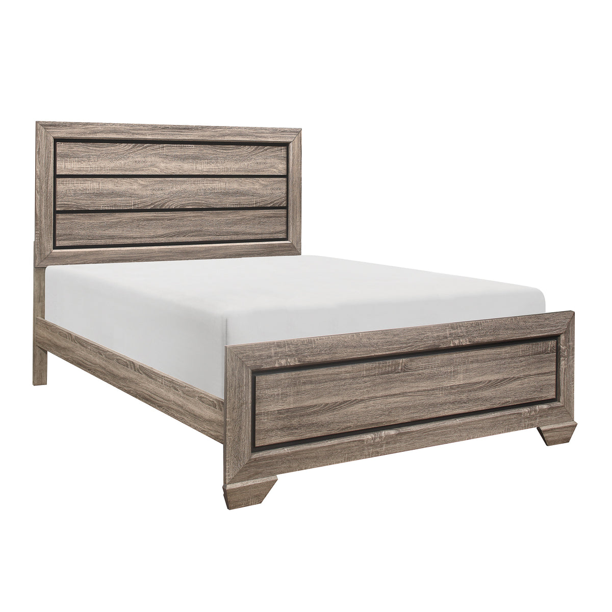 Beechnut Light Elm Queen Panel Bed from Homelegance - Luna Furniture