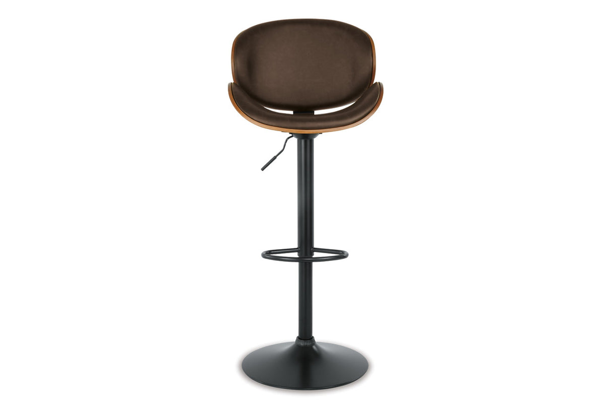 Bellatier Brown Adjustable Height Barstool from Ashley Furniture - Luna Furniture