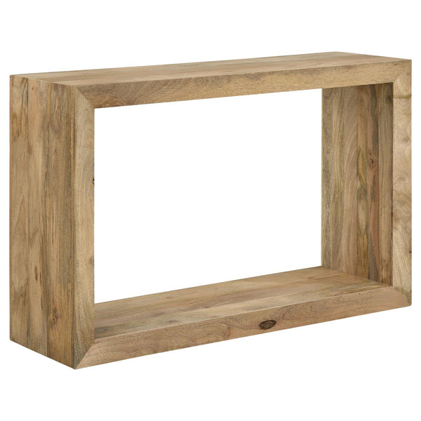 Benton Natural Rectangular Solid Wood Sofa Table