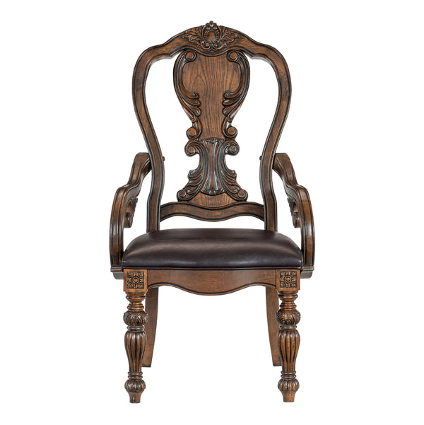 Bergen Dark Oak Dining Arm Chair, Set of 2