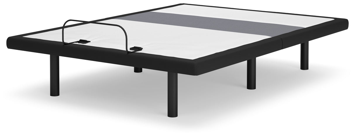 Best Base with Lumbar and Audio Black Queen Adjustable Base from Ashley - Luna Furniture