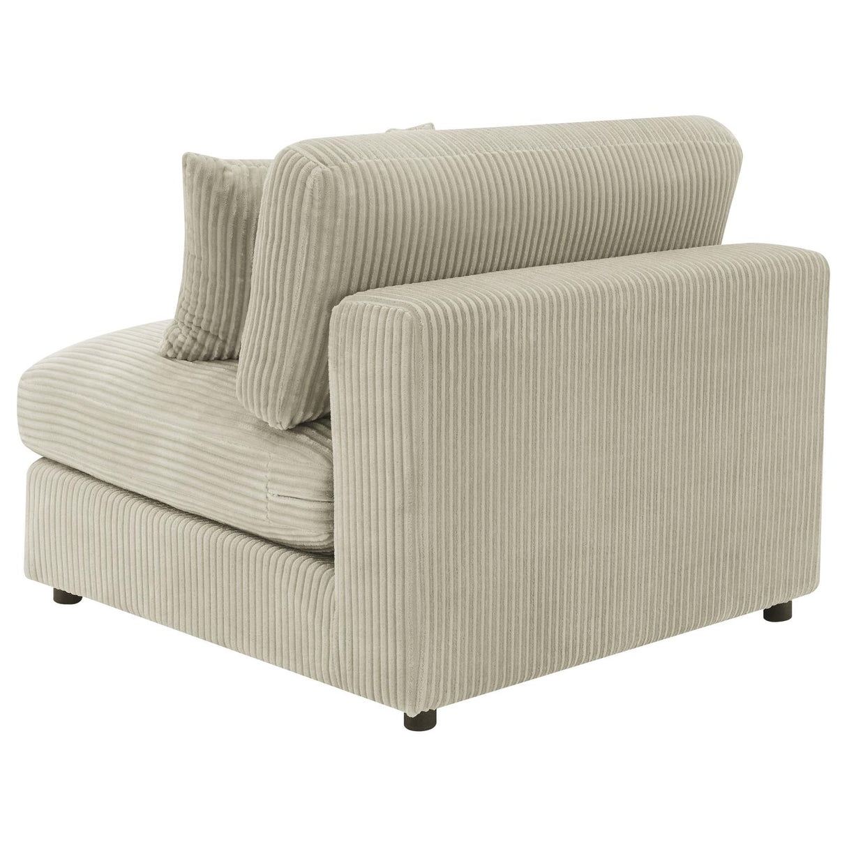 Blaine Sand Upholstered Armless Chair from Coaster - Luna Furniture
