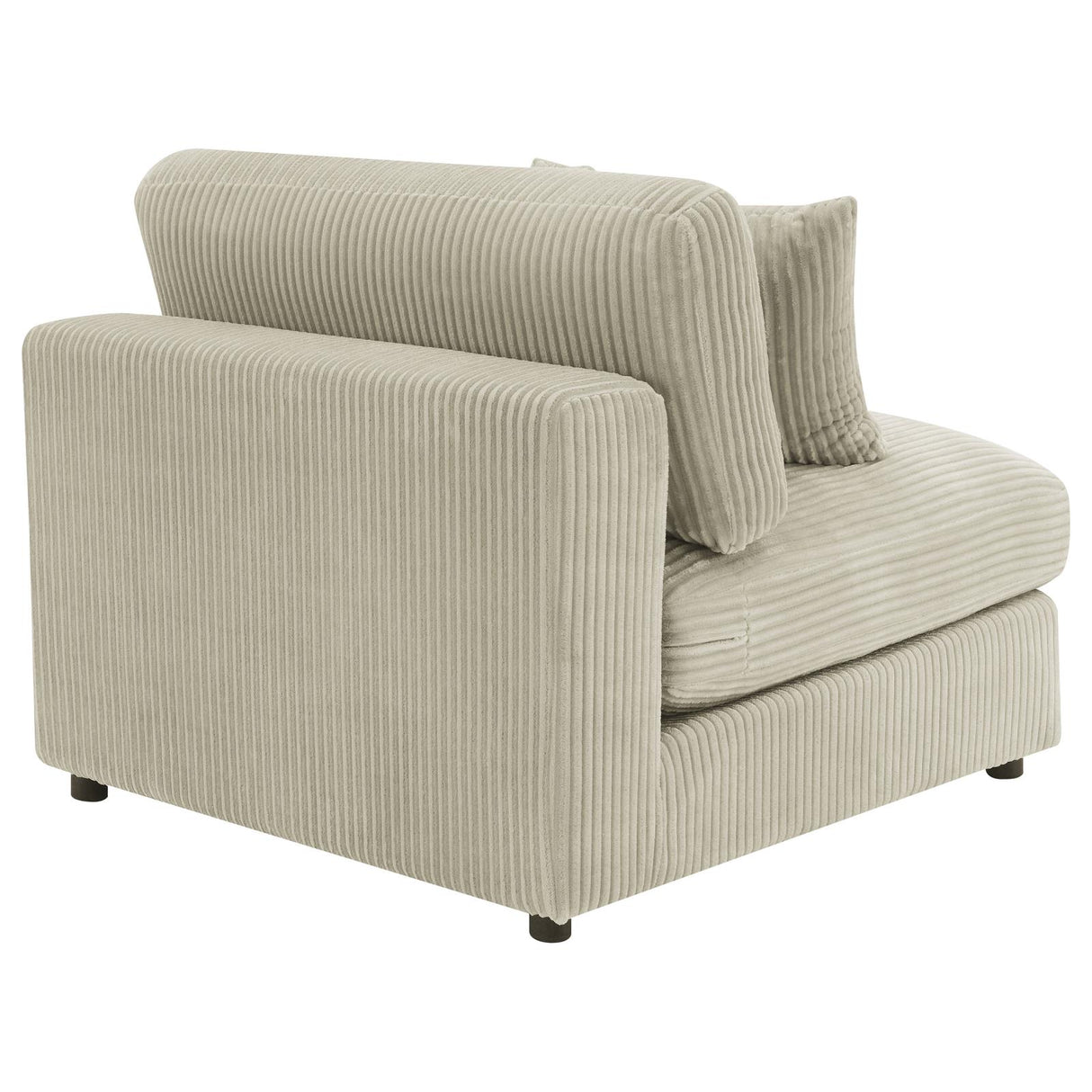 Blaine Sand Upholstered Armless Chair from Coaster - Luna Furniture