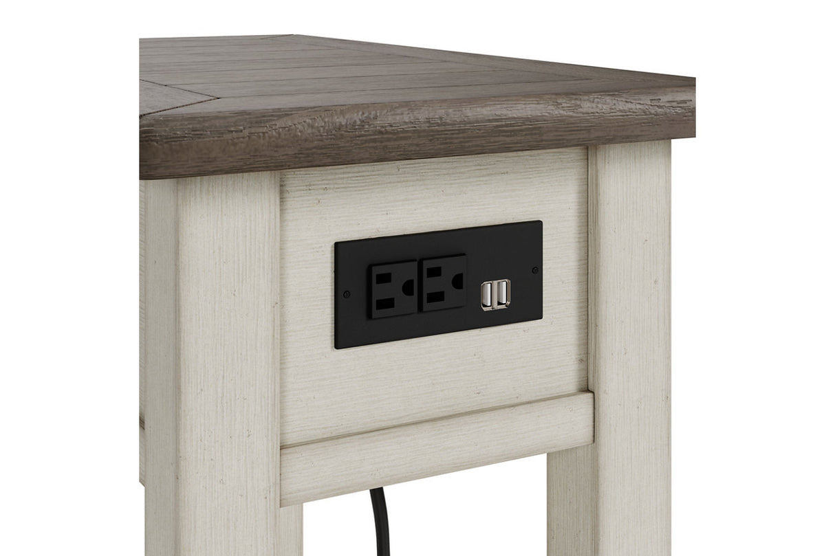 Bolanburg Two-tone Chairside End Table from Ashley - Luna Furniture