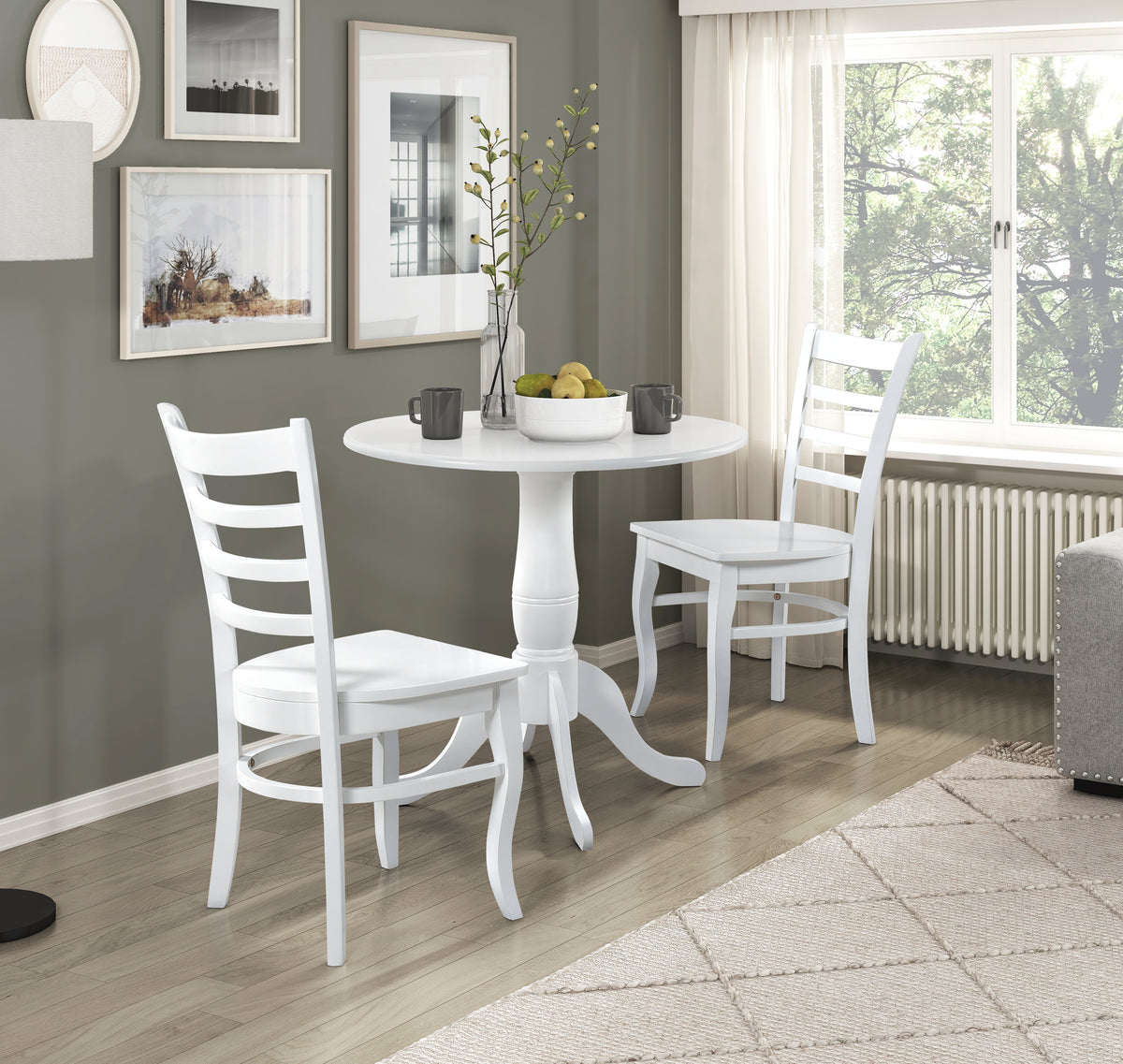 Bonnie White Dining Side Chair, Set of 2 from Homelegance - Luna Furniture