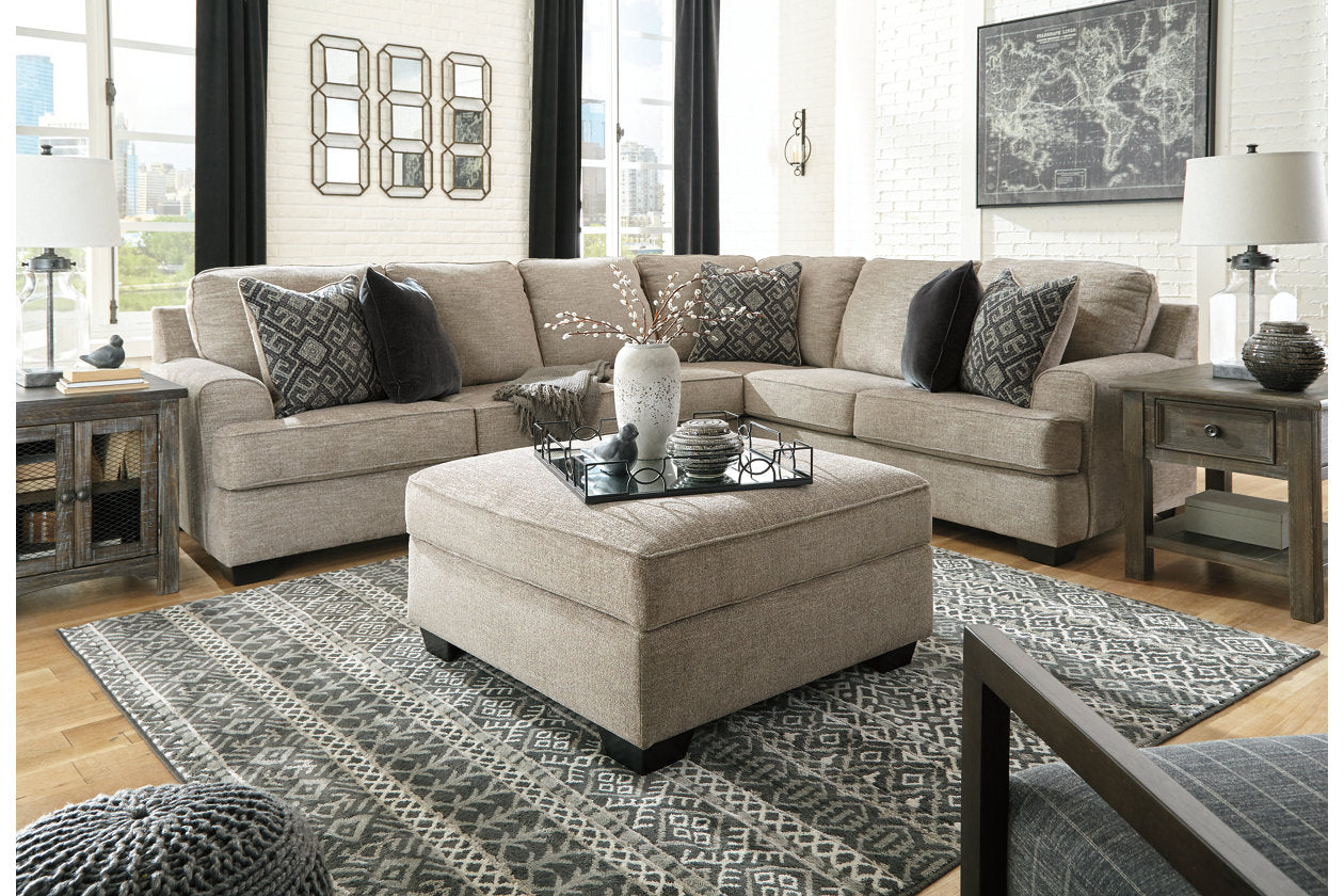Ashley Bovarian Stone 3-Piece RAF Sectional – Luna Furniture