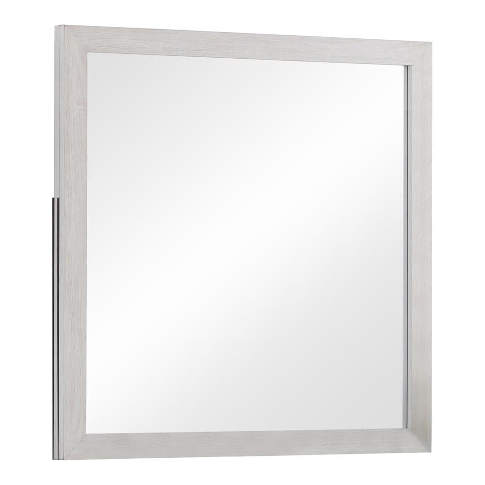 Brantford Coastal White Rectangle Dresser Mirror (Mirror Only) from Coaster - Luna Furniture