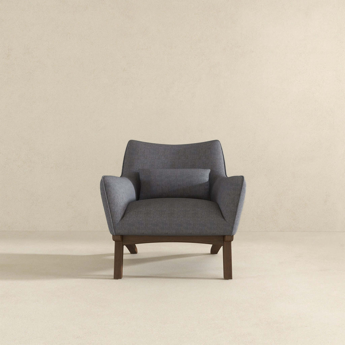 Brayden Sea Side Grey Linen Armchair from Ashcroft Furniture - Luna Furniture