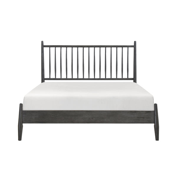 Brickell Gray Queen Platform Bed