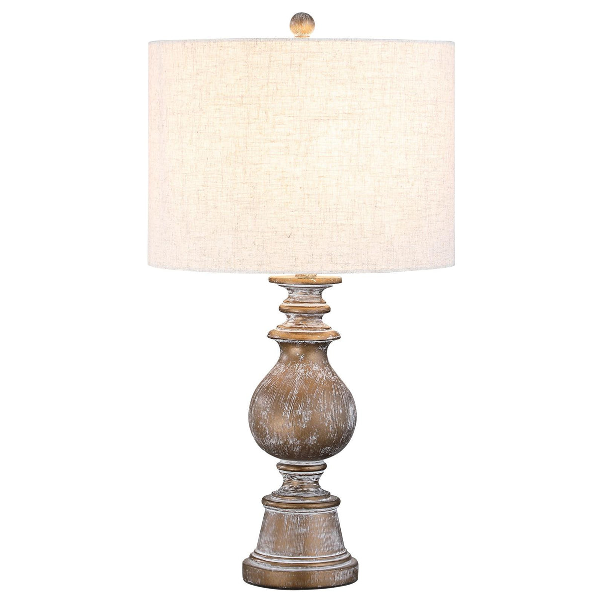 Brie Oatmeal and Antique Gold Drum Shade Table Lamp from Coaster - Luna Furniture