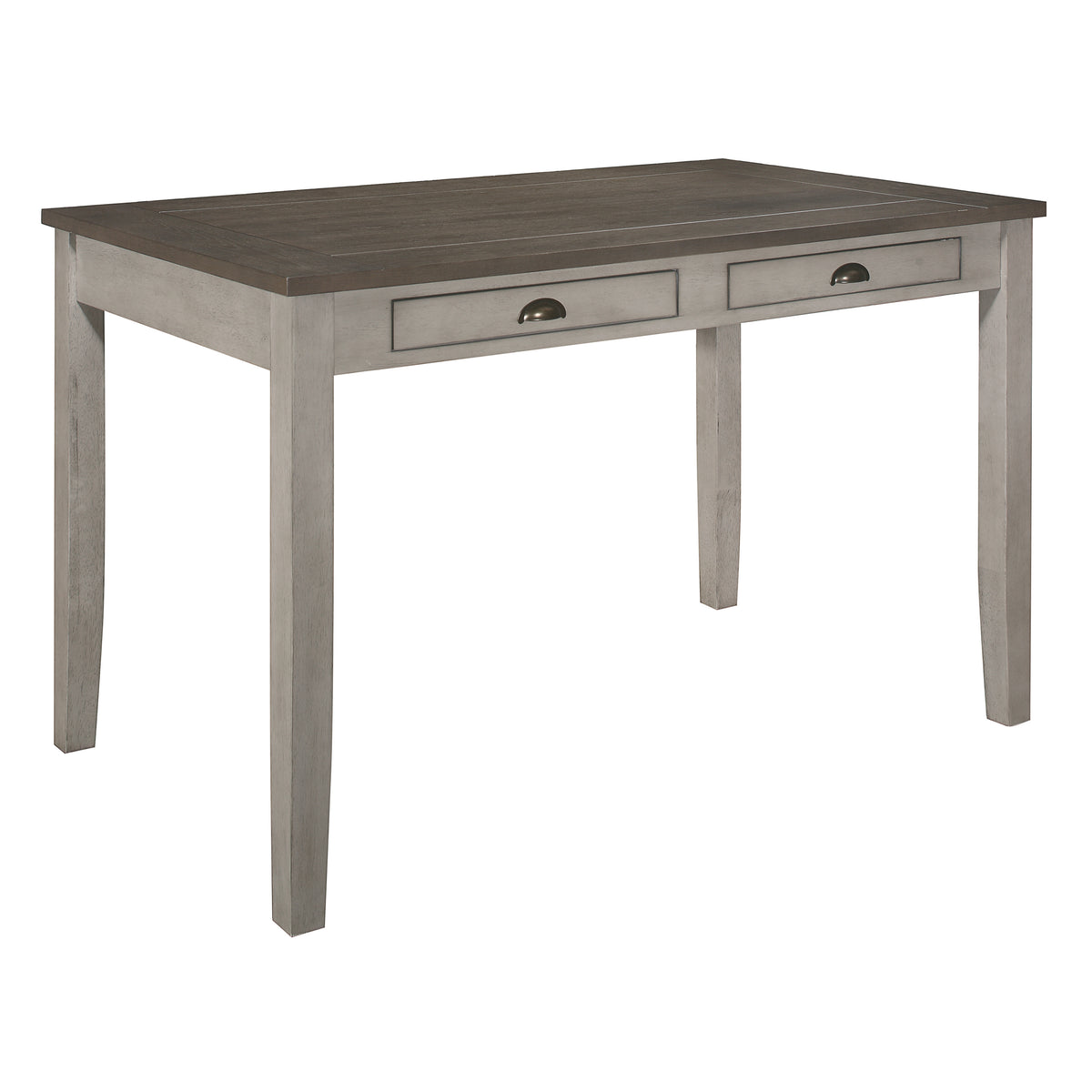 Brightleaf Brown/Light Gray 60" Counter Height Set from Homelegance - Luna Furniture