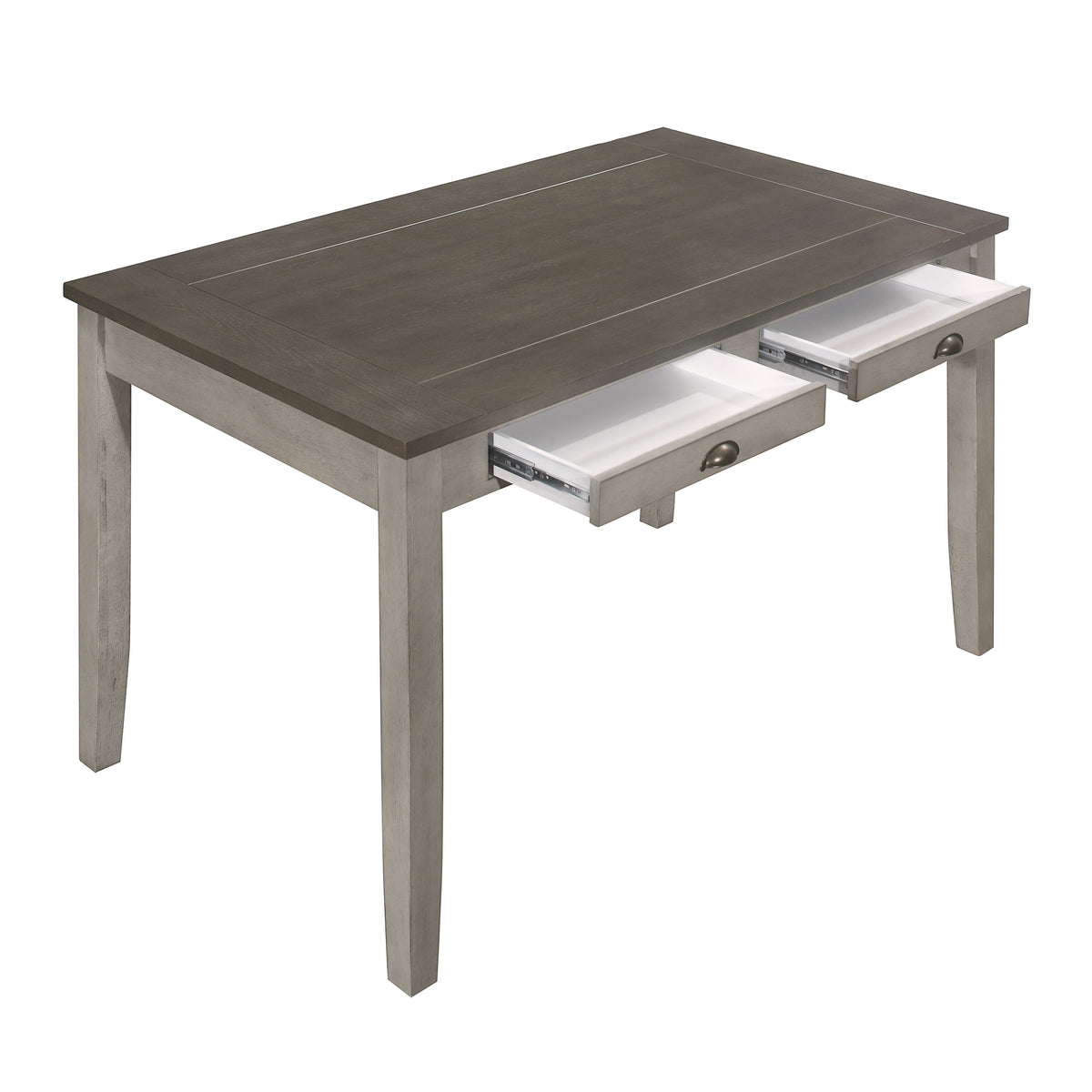 Brightleaf Brown/Light Gray 60" Counter Height Set from Homelegance - Luna Furniture