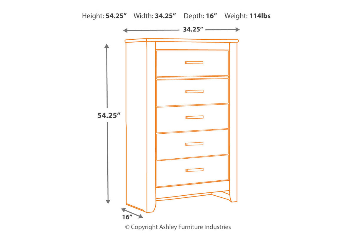 Brinxton Charcoal Chest of Drawers from Ashley - Luna Furniture