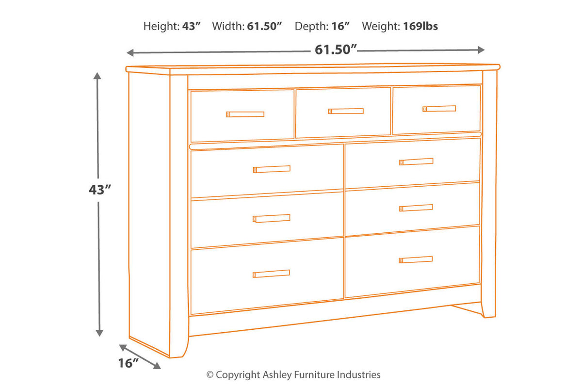 Brinxton Charcoal Dresser from Ashley - Luna Furniture