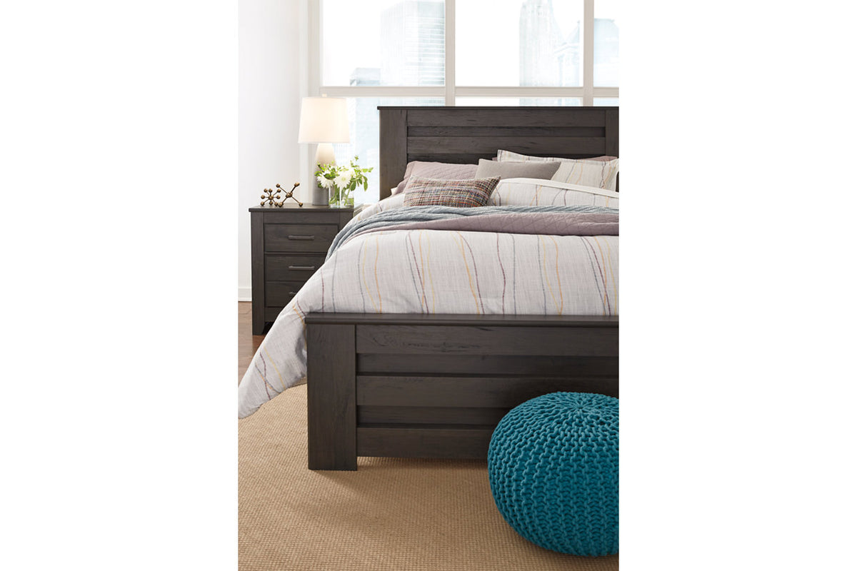 Brinxton Charcoal Full Panel Bed from Ashley - Luna Furniture