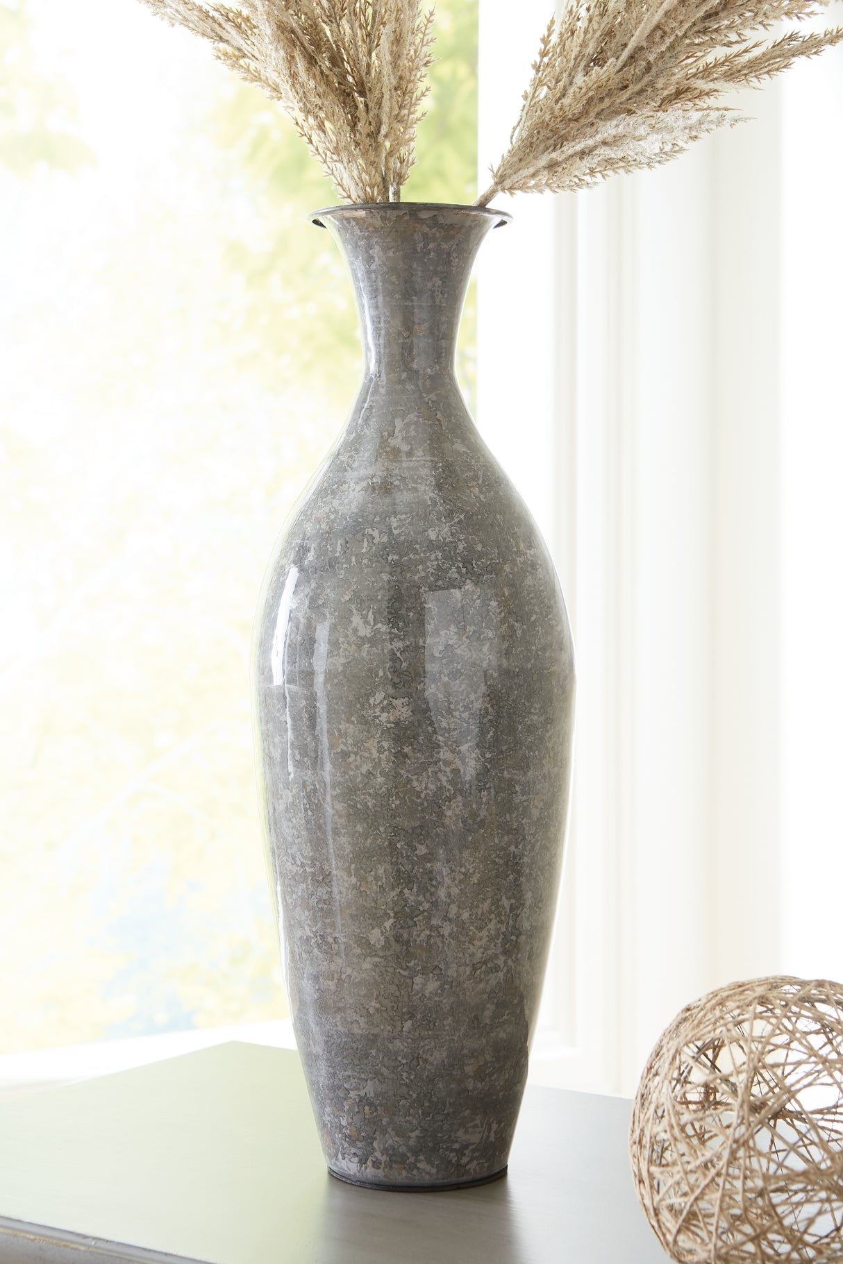 Brockwich Antique Gray Vase from Ashley - Luna Furniture
