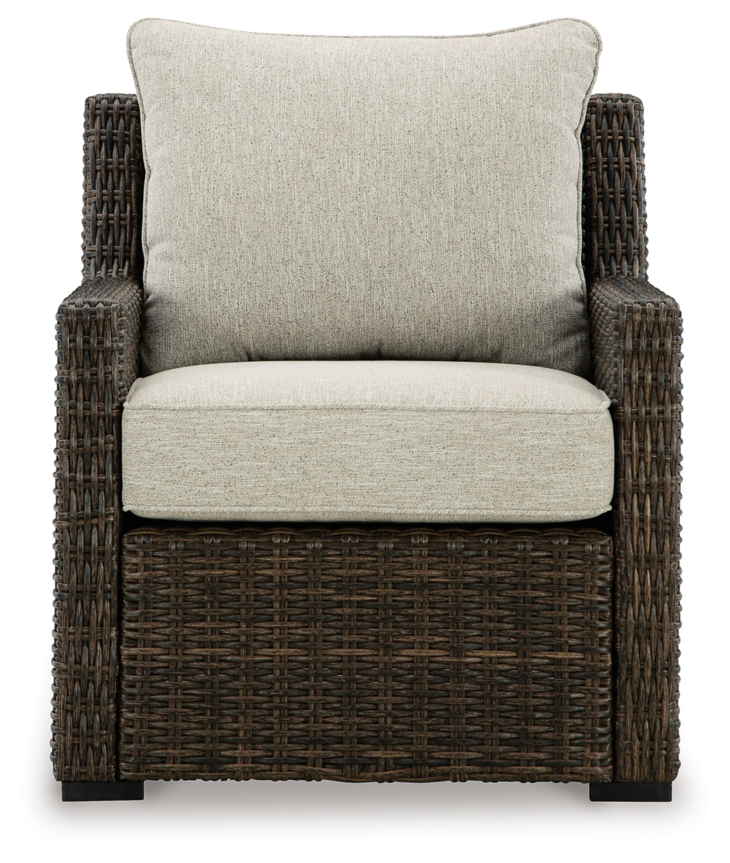 Brook Ranch Brown Outdoor Lounge Chair with Cushion from Ashley - Luna Furniture