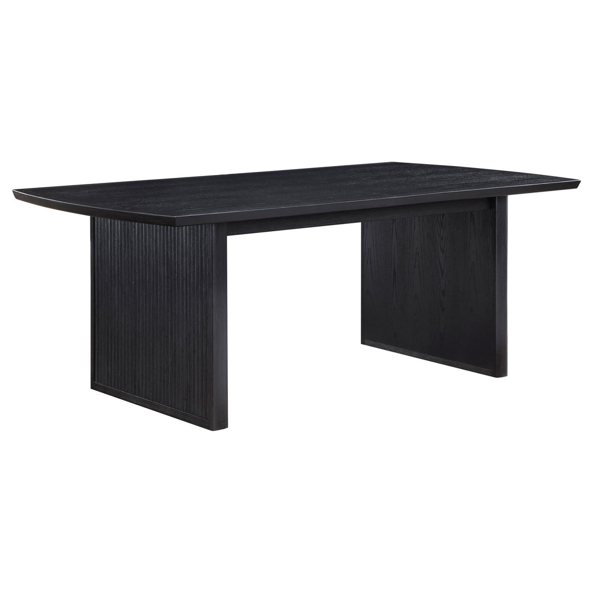Brookmead Black 7-Piece Rectangular Dining Set with 18" Removable Extension Leaf from Coaster - Luna Furniture