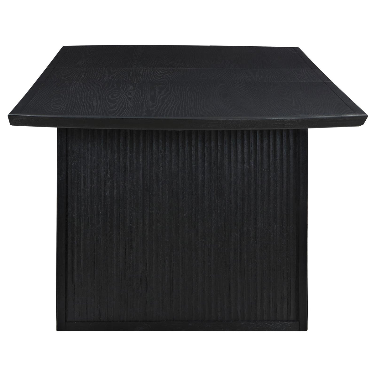 Brookmead Black 7-Piece Rectangular Dining Set with 18" Removable Extension Leaf from Coaster - Luna Furniture