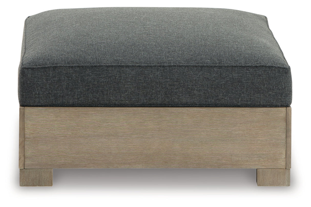 CITRINE PARK Brown Outdoor Ottoman with Cushion from Ashley - Luna Furniture