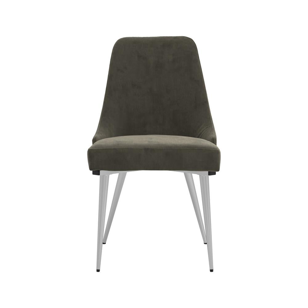 Cabianca Gray Curved Back Side Chairs, Set of 2 from Coaster - Luna Furniture