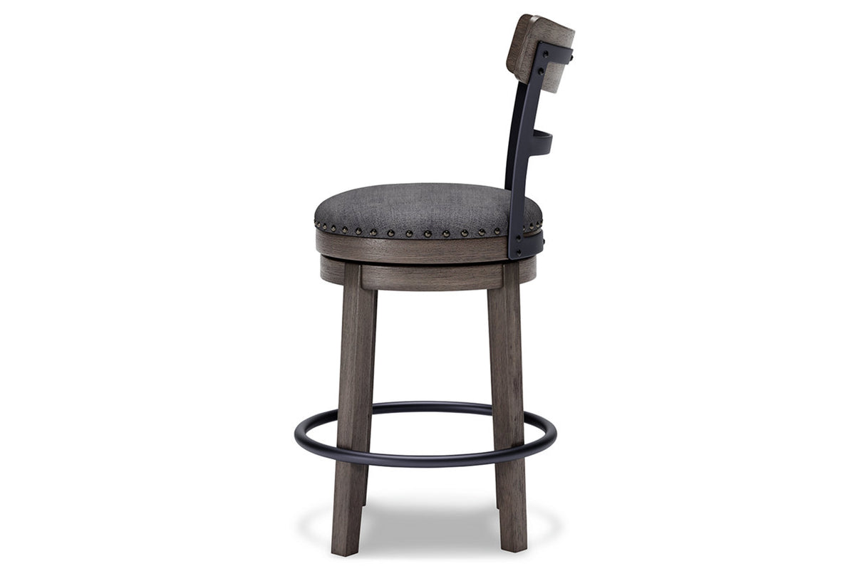 Caitbrook Gray Counter Height Barstool from Ashley - Luna Furniture