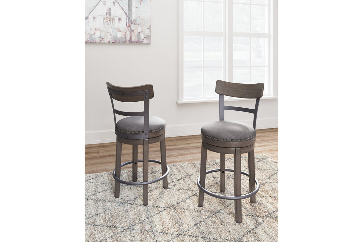 Caitbrook Gray Counter Height Barstool from Ashley - Luna Furniture