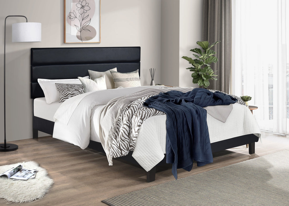 Calnory Black Queen Platform Bed from Happy Homes - Luna Furniture