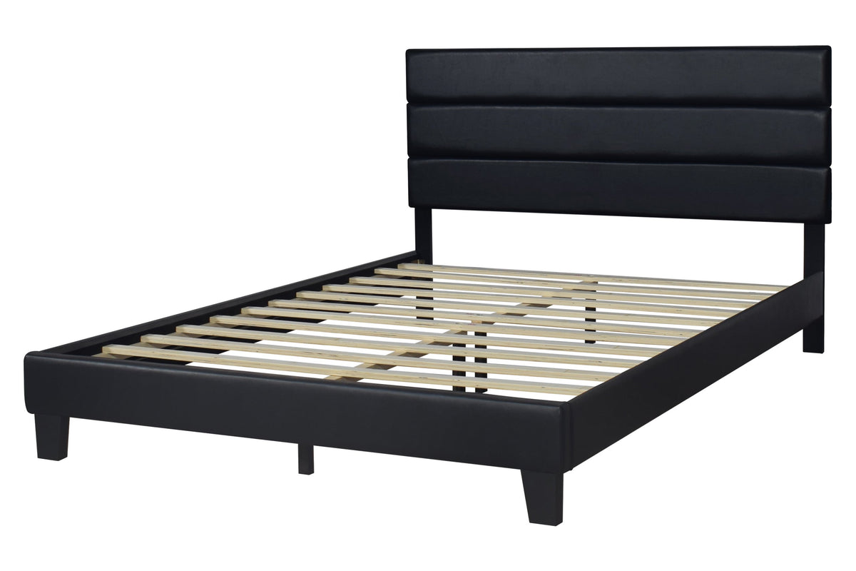 Calnory Black Queen Platform Bed from Happy Homes - Luna Furniture