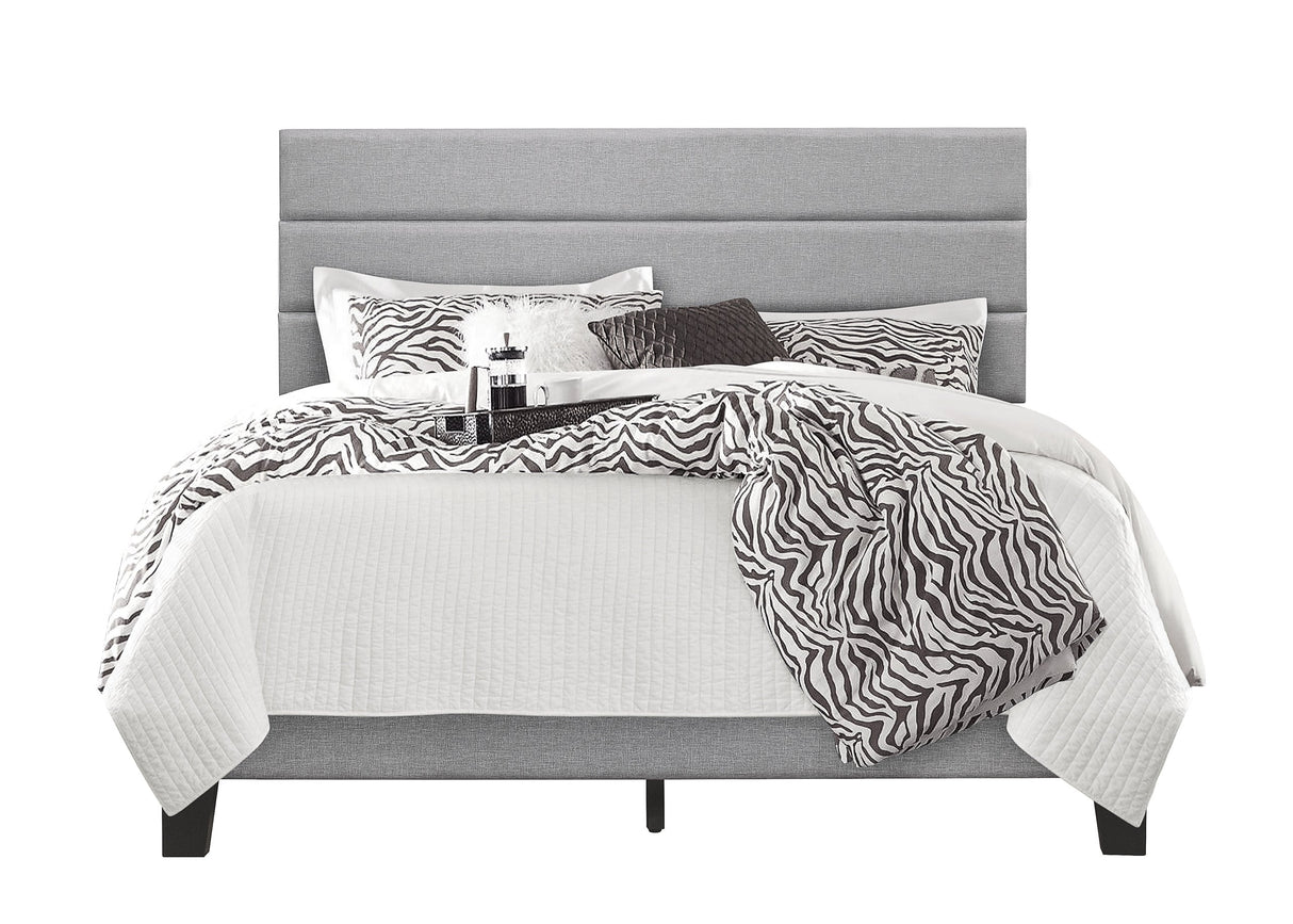 Calnory Gray King Platform Bed from Happy Homes - Luna Furniture