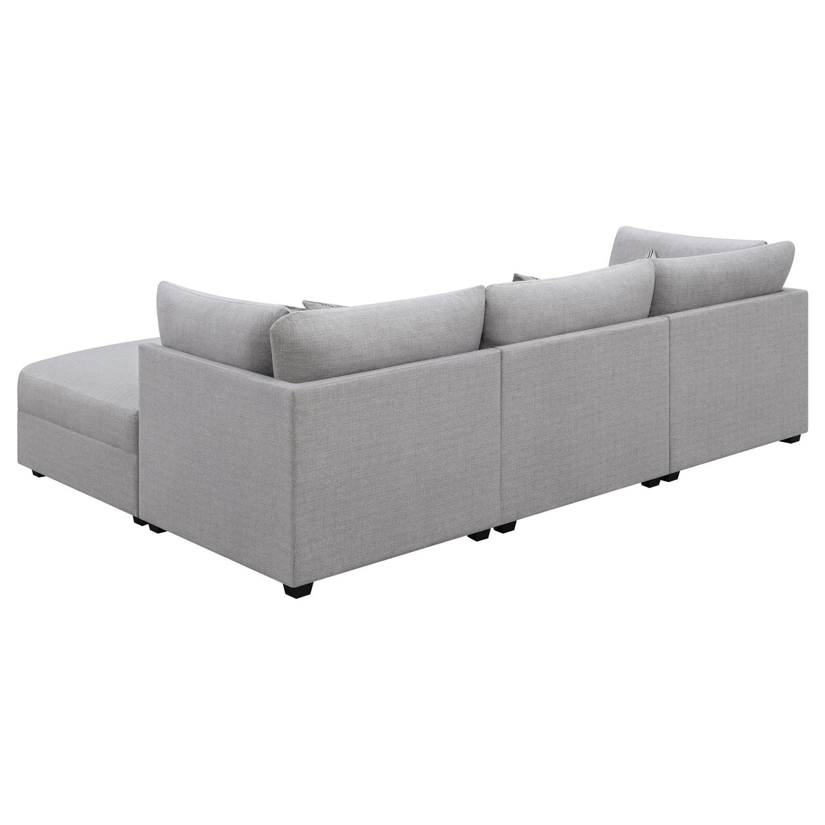 Cambria Gray Upholstered 4-Piece Modular Sectional from Coaster - Luna Furniture