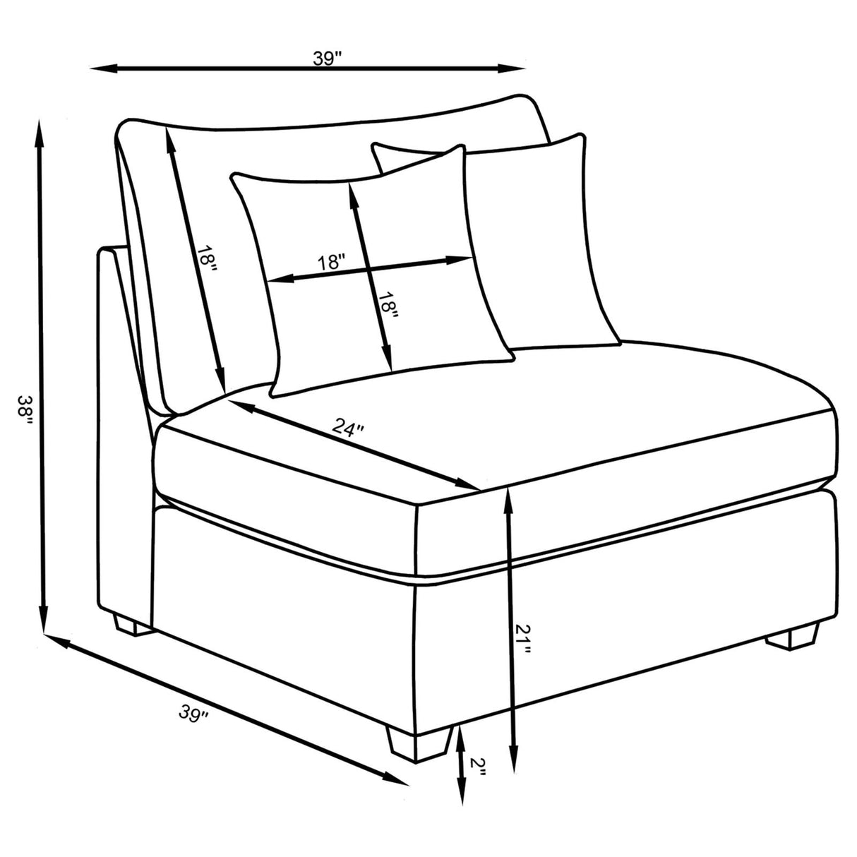 Cambria Gray Upholstered 6-Piece Modular Sectional from Coaster - Luna Furniture