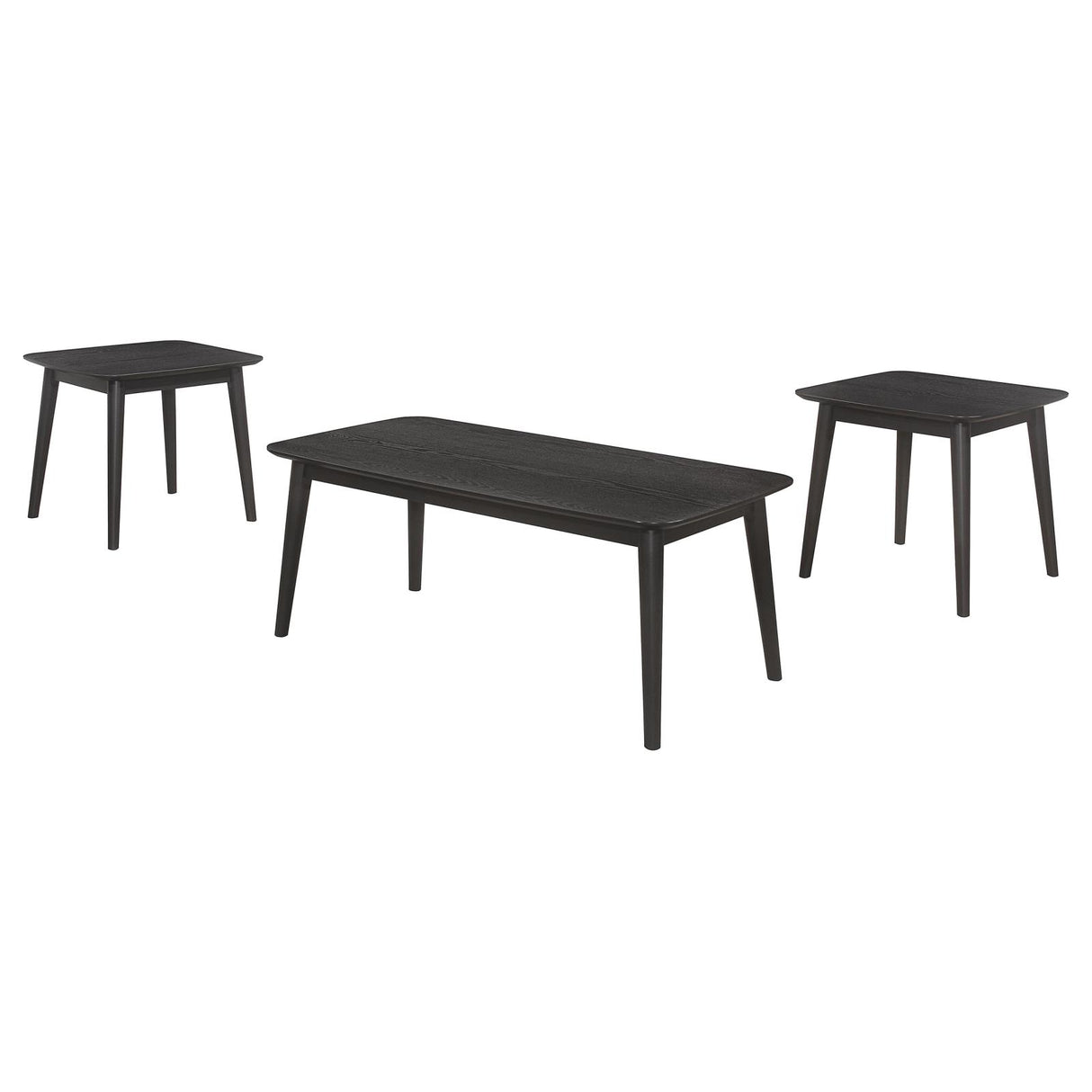 Carey Black 3-Piece Coffee and End Tables Set from Coaster - Luna Furniture