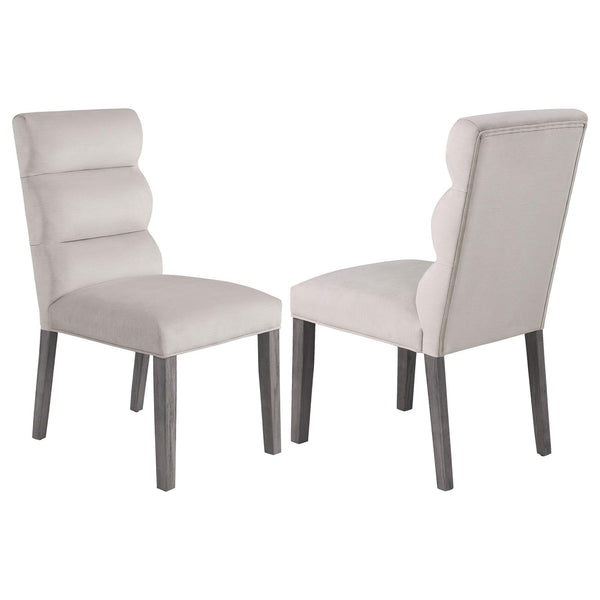 Carla Stone Upholstered Dining Side Chair, Set of 2