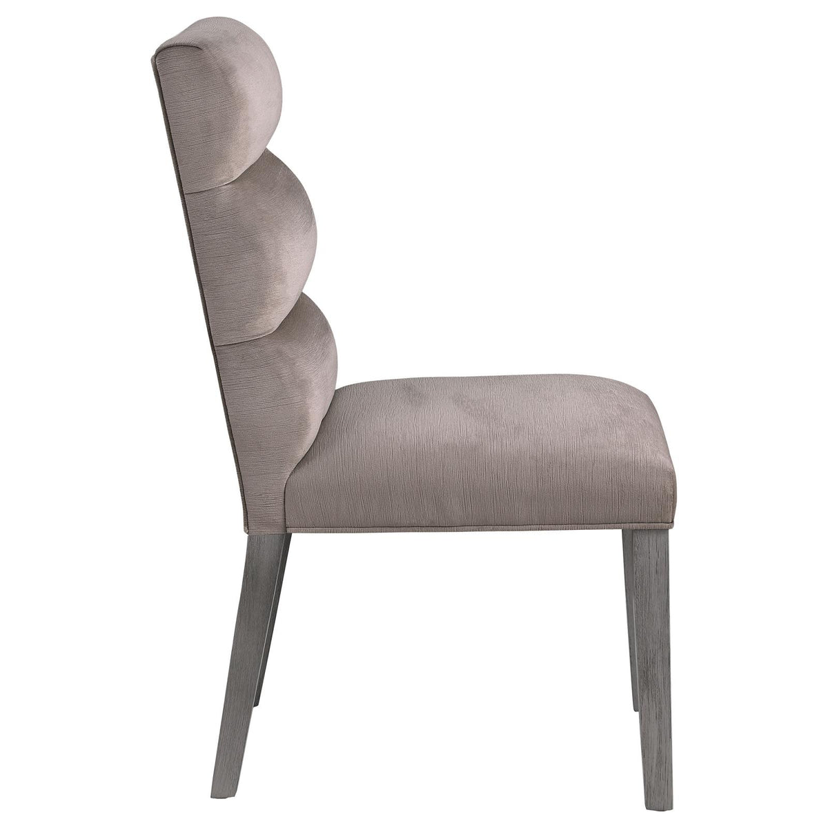 Carla Stone Upholstered Dining Side Chair, Set of 2 from Coaster - Luna Furniture