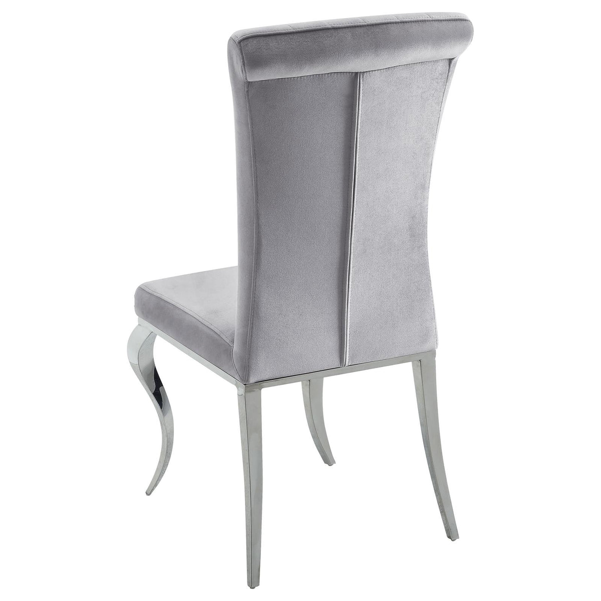 Carone Gray and Chrome 5-Piece 61" Rectangular Dining Set from Coaster - Luna Furniture
