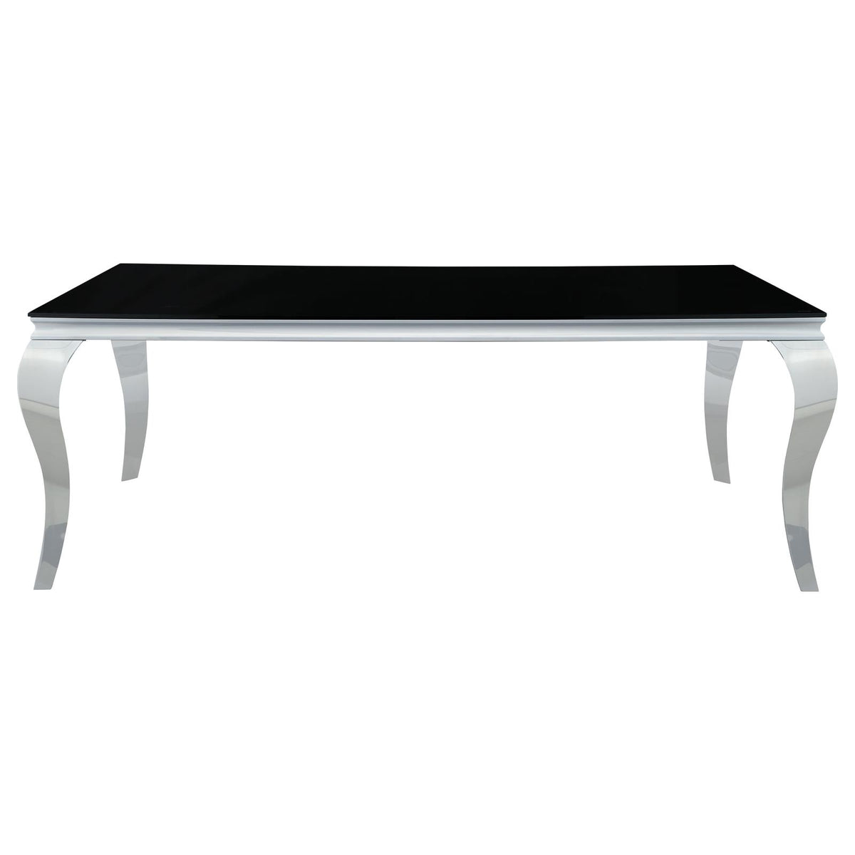 Carone Gray and Chrome 5-Piece 81" Rectangular Dining Set from Coaster - Luna Furniture