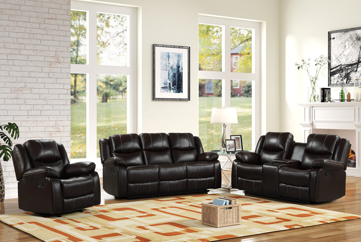 Carter Brown 3-Piece Reclining Living Room Set from Happy Homes - Luna Furniture