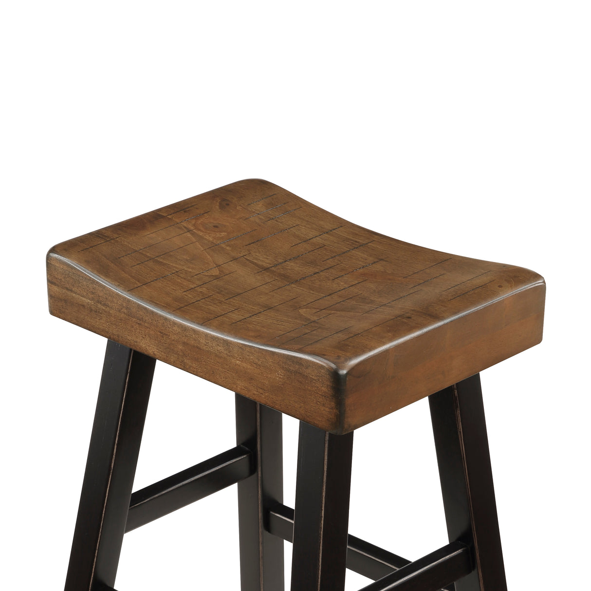 Caspian Black/Brown Counter Height Stool, Set of 2 from Homelegance - Luna Furniture