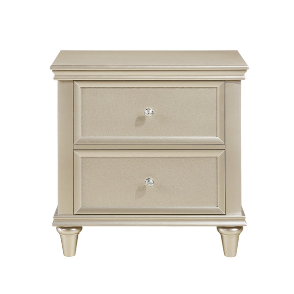 Celandine Silver Nightstand